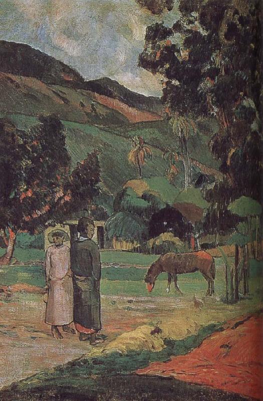 Paul Gauguin Ma and scenery Norge oil painting art